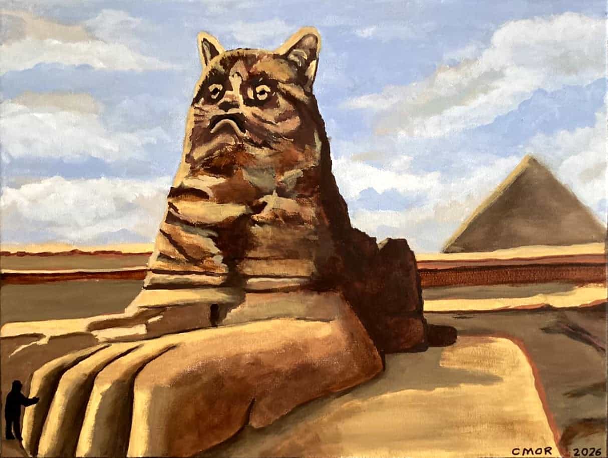 Grumpy Sphinx... (Art Print)