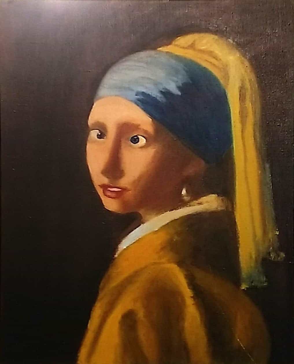 Girl With A Crossed Eyeball (Art Print)